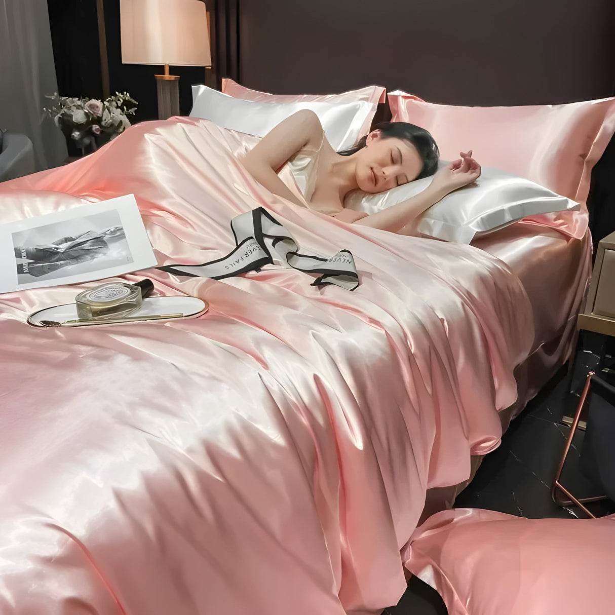 Sängkläder-set av satin – Lyxig och mjuk | Perfekt för alla årstider Carvallo