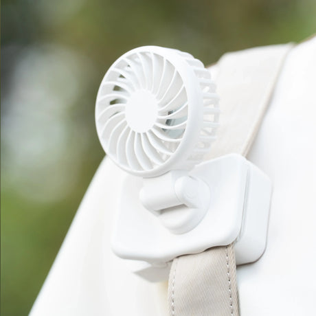 Carvallo Mini-Fläkt | Bärbar & Justerbar | 3 Steg | 1200 mAh Batteri | För Resor, Kontor & Utomhus Carvallo