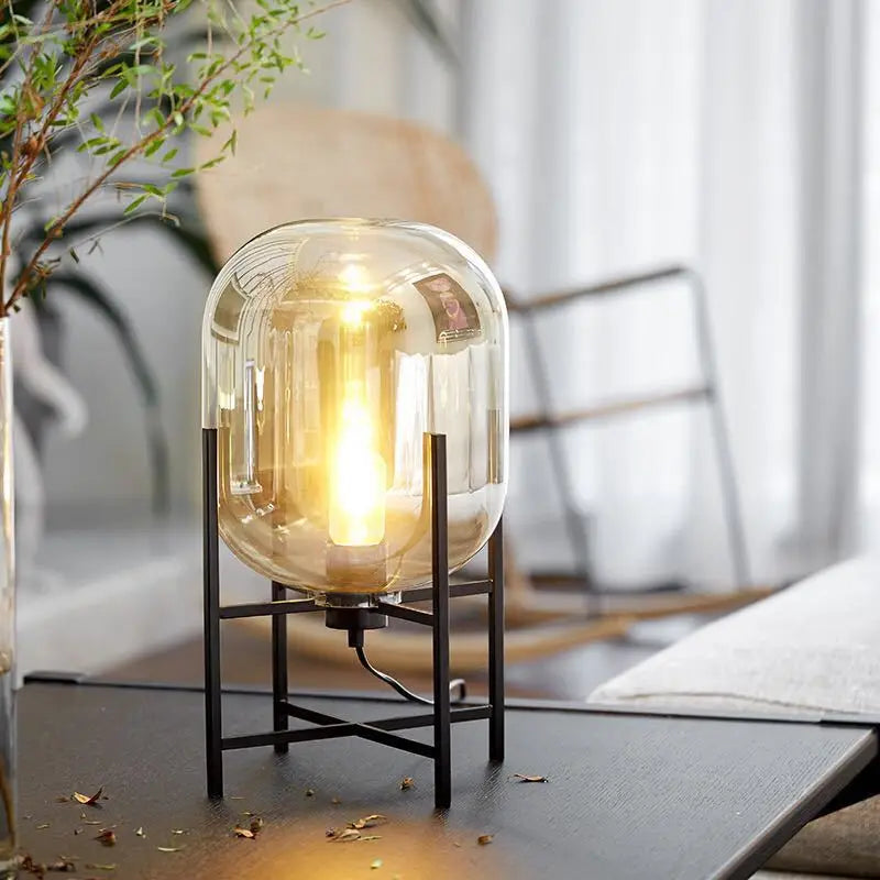 BubbleGlow Golvlampa – Skandinavisk Postmodern Lampa i Glas Hemnix