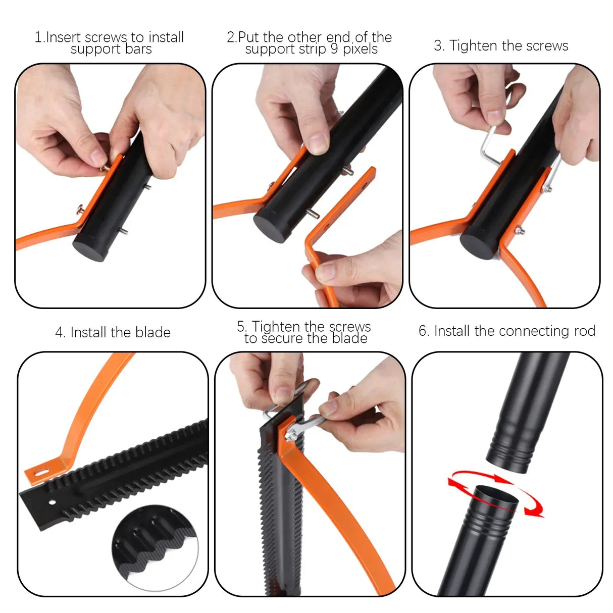 Carvallo gräskantskärare manuell | Dubbelblad av manganstål | 120–160 cm handtag | För högt gräs & ogräs Carvallo