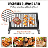 Carvallo Fold Fällbar Grillgaller | Bärbar Rostfritt Stål-Grillställning | För BBQ, Camping & Utomhus | 32 × 21 × 16 cm Carvallo