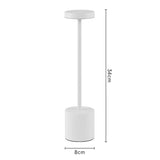 LumoTouch™ LED bordslampa | Trådlös & Återuppladdningsbar | Touchsensor | 3-stegs dimmer | Modern aluminiumdesign Carvallo