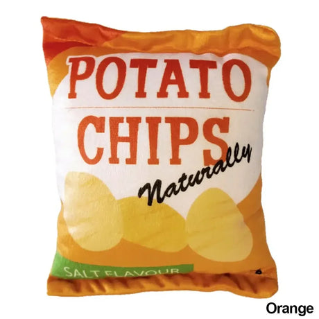 Carvallo | Roligt knastrande leksak för hundar | Potatischips-design | Plysch & Squeak-funktion | För små & medelstora hundar Carvallo