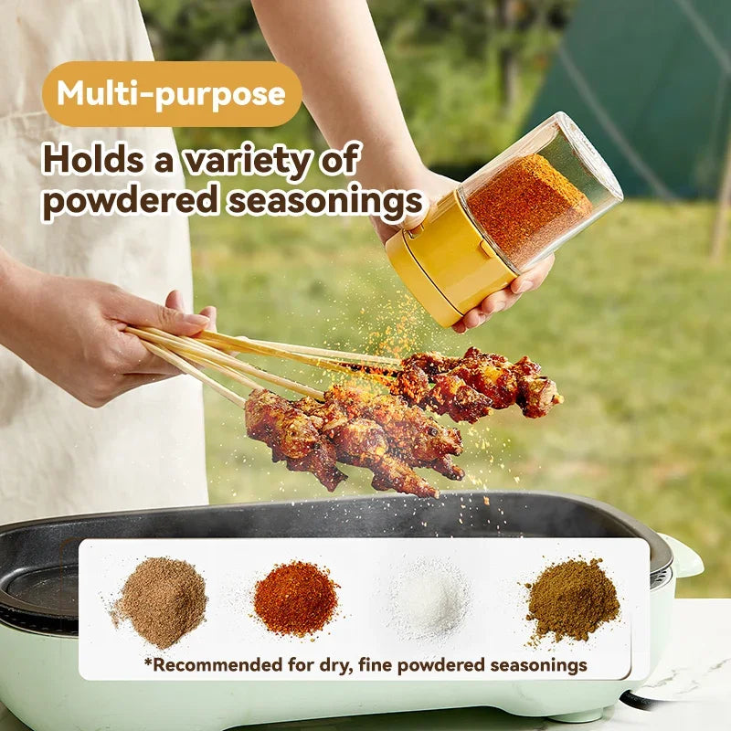 Carvallo Dosario | 180 ml Glasbehållare med pumpdispenser | Salt- & krydddispenser | Lufttät & stilren Carvallo