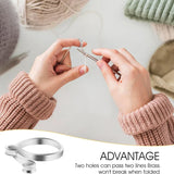 Carvallo Häkel- & Strickfadenführer 2er Set | Justerbar garnring för fingrar | För snabbare & jämnare arbete Carvallo