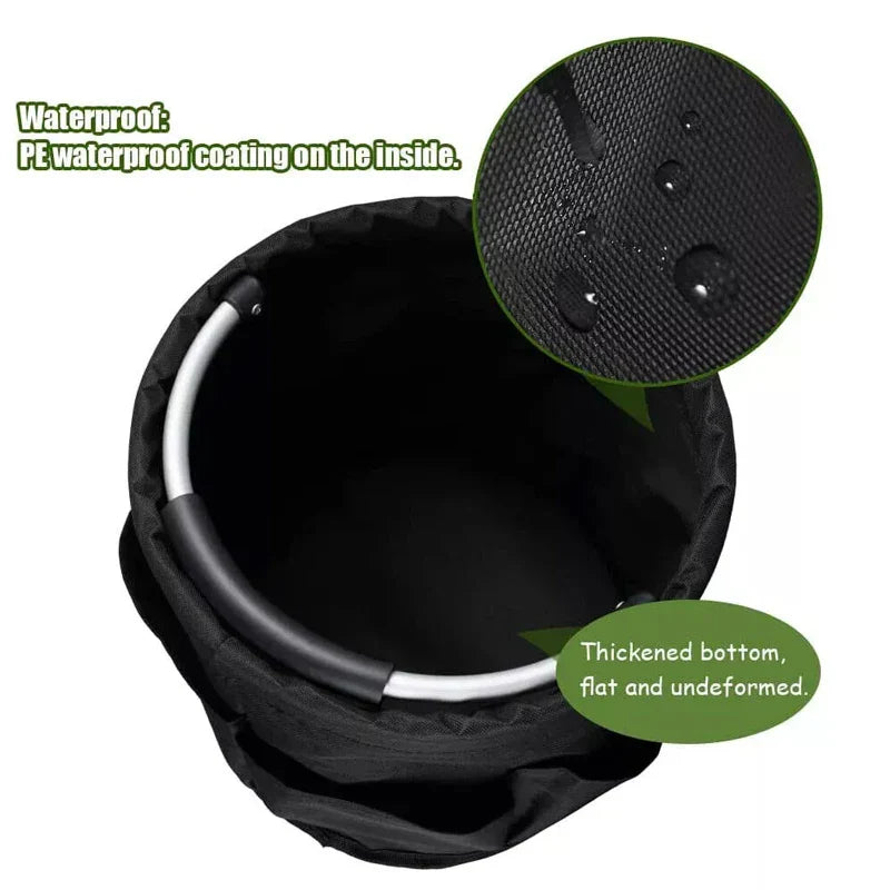 Carvallo Universal-förvaringskorg | Fällbar 17L väska i 600D Oxford | För trädgård, camping, bad & bil | Med multifack Carvallo