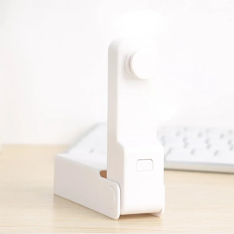 Carvallo-Fällfläkt BrisaFold | USB-laddningsbar & bärbar | Tyst & kraftfull | För skrivbord & på språng Carvallo