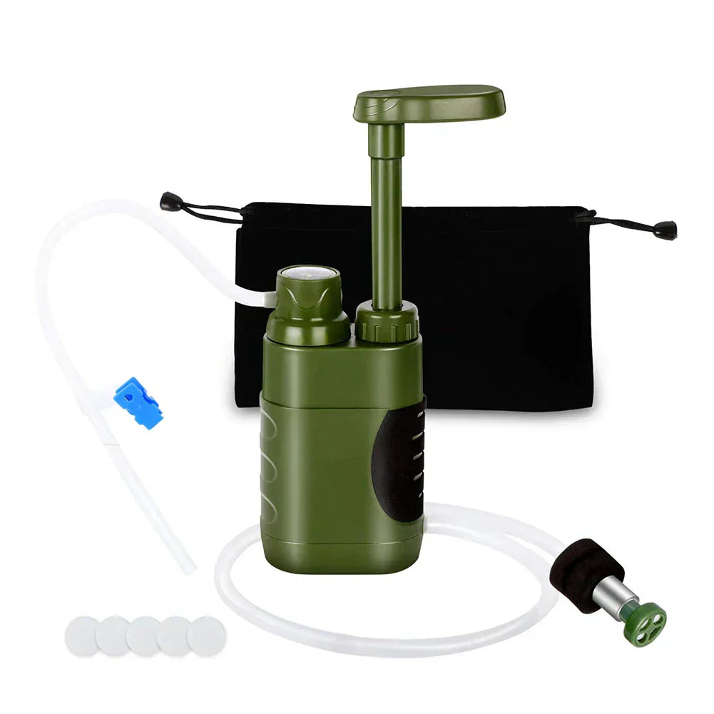 Carvallo Vattenfilter PureTrek Survival | 5000 L Filterkapacitet | 4-stegs filtreringssystem | Kompakt & Robust Carvallo