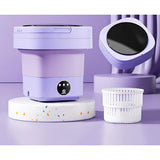 QuickSpin Tvättmaskin – Fällbar Mini Tvättmaskin med Torktumlare Carvallo