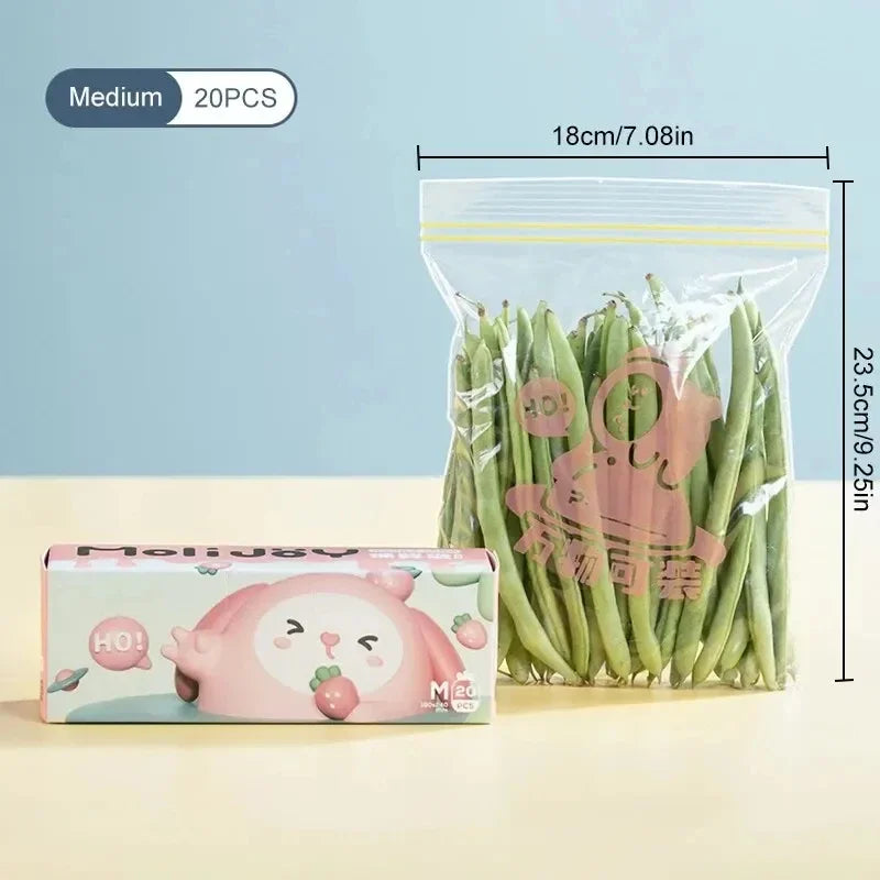 Carvallo ZipFresh Set | Återanvändbar & Lufttät | 3 Storlekar | För Kök, Frys & Måltidsförberedelse Carvallo