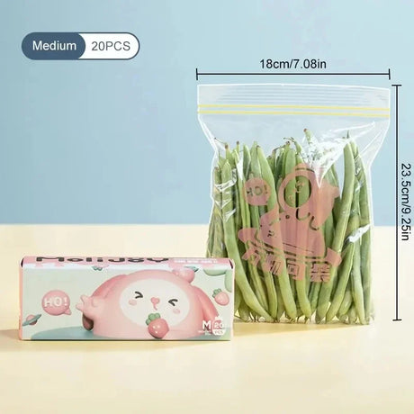 Carvallo ZipFresh Set | Återanvändbar & Lufttät | 3 Storlekar | För Kök, Frys & Måltidsförberedelse Carvallo