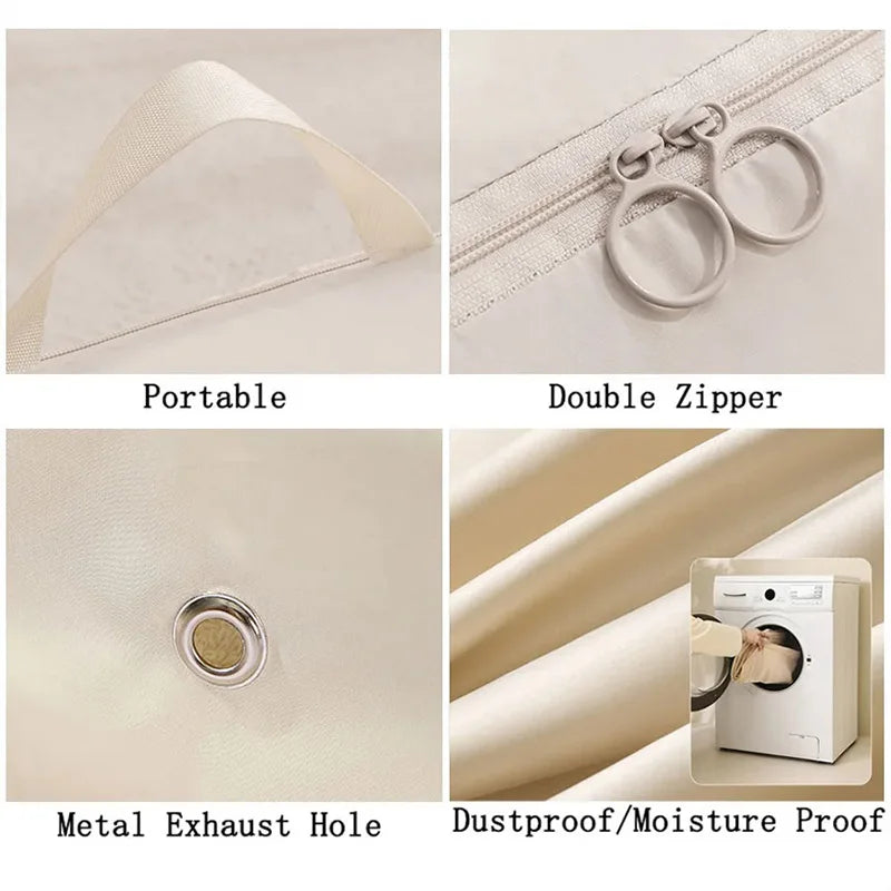 Carvallo-kompressionstasker Packura AirZip | Platsbesparande klädesorganisatörer | Vattentåliga & Lätta | M/L storlekar Carvallo