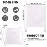 Carvallo Skoschampo påse | Skonsam tvätt i nät | För sneakers & sportskor | Vit polyester med kardborreband Carvallo