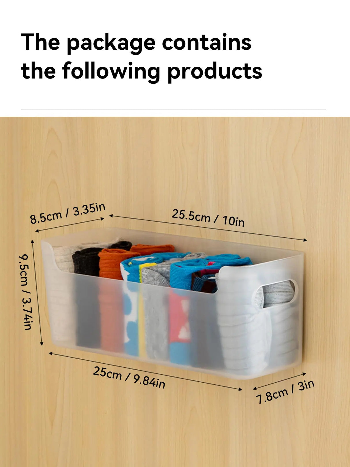 Carvallo | Vägghylla med lådor | Platsbesparande & Mångsidig | För underkläder, strumpor & accessoarer Carvallo