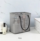 Carvallo Visibella Max | Transparent & Rymlig | För Bad, Resa & Vardag | Med Metallram & Bärhandtag Carvallo