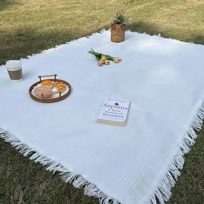 Boho Picknickfilt med fransar Carvallo