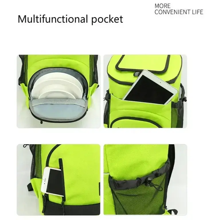 Royallure Isolerad Kylryggsäck Läckagesäker Stor Kapacitet för Resor & Camping Carvallo