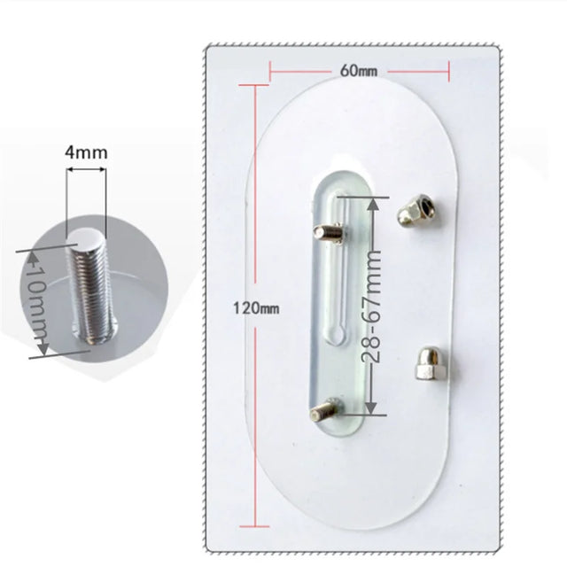 Carvallo Väggkrok FixPro DuoHook 2-pack | Stark lim | Sömlös & justerbar | För bilder, hyllor & väggdekoration Carvallo