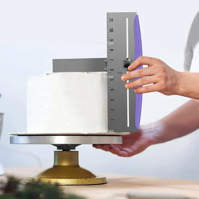 Carvallo rostfritt stål degskrapa | Med måttskala & PP-handtag | Värmebeständig & rostfri | För kök, bageri & gastronomi Carvallo