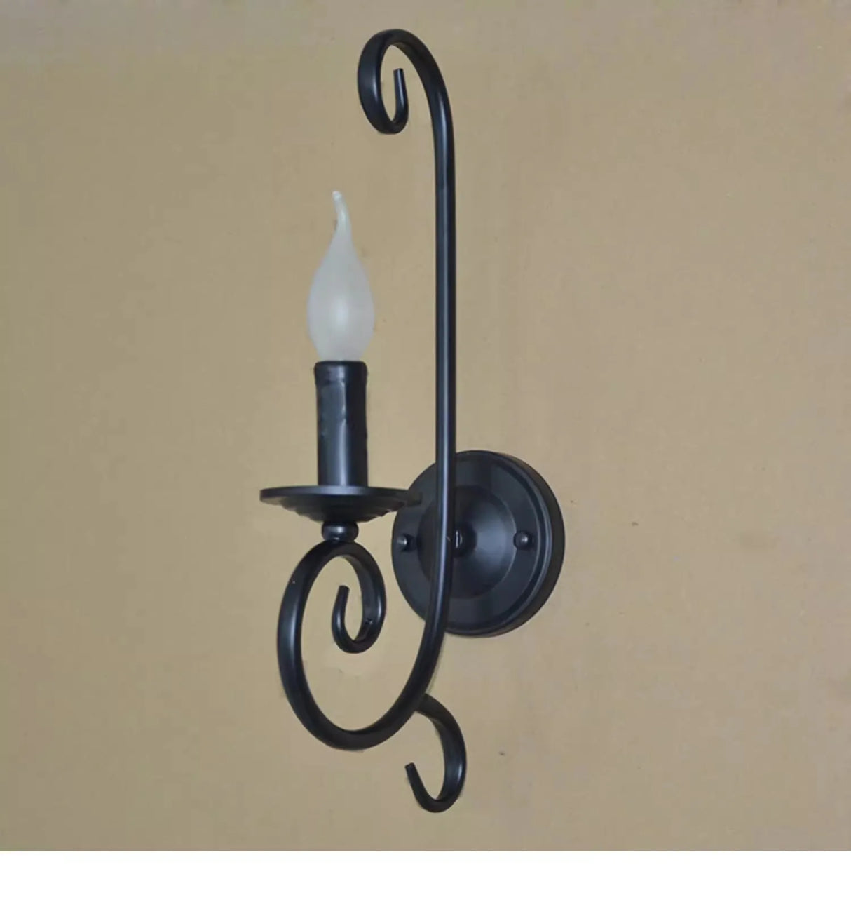 VintageGlow - Industriell Vägglampa Lång Modell För Vardagsrum & Sovrum Carvallo
