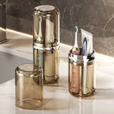 Carvallo Reserach-tandborstskålen med tandborstbox | 2-i-1 förvaringsbehållare för tandborste & munskölj | Ideal för resor Carvallo