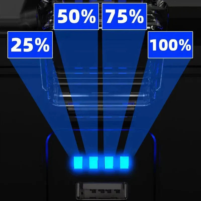 Carvallo Pro 2205 | LED Sökstrålkastare med sol- & USB-laddning | 6 ljuslägen | Powerbank-funktion | Utomhus vattentålig Carvallo