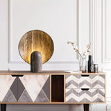 TravertineGlow Bordslampa – Modern Nordisk Lampa Hemnix