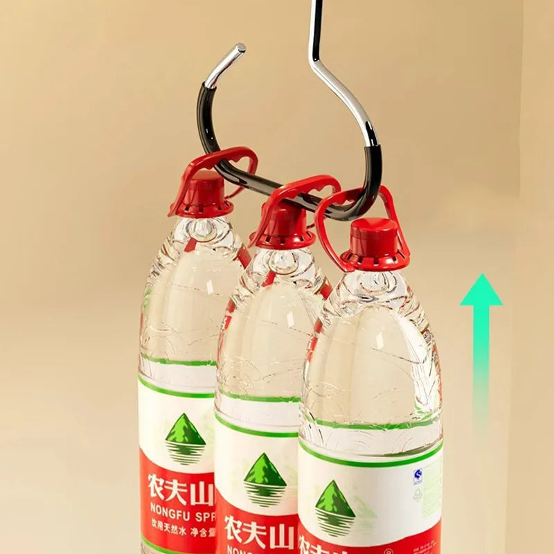 Carvallo Hatt-organisator Ring | Platsbesparande garderobs-hängare för 8 kepsar, sjalar & tillbehör | Metall & PP-plast Carvallo