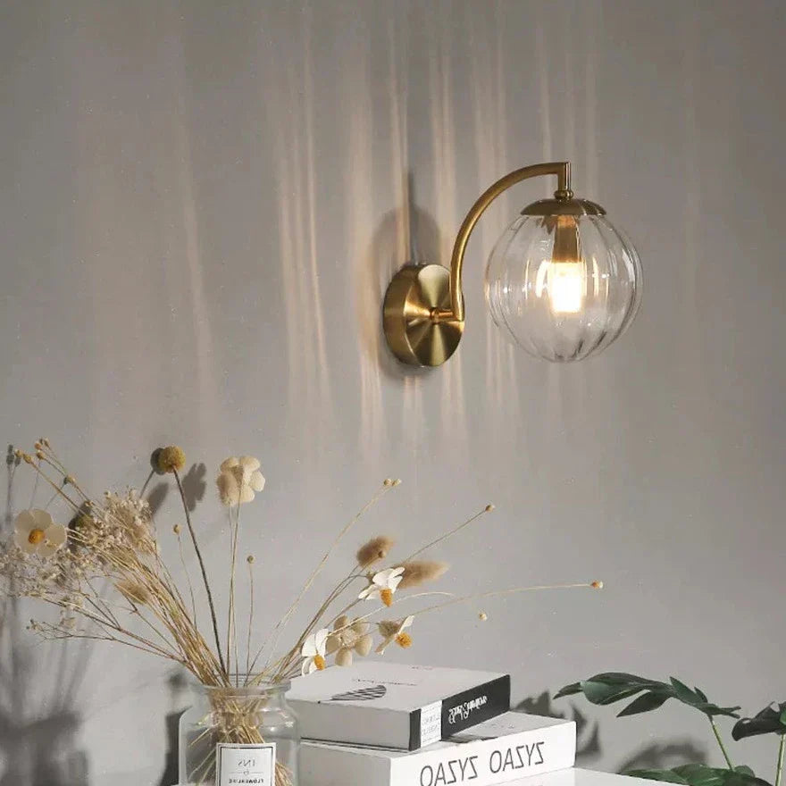 Clear Glass LED Wall Sconce – Klarglas LED Vägglampa Carvallo