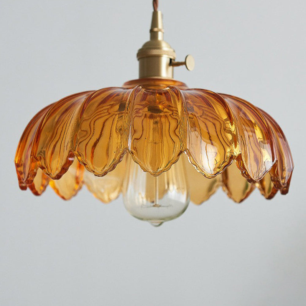 Pendellampa Vintage Glas Hängande Lampa Carvallo