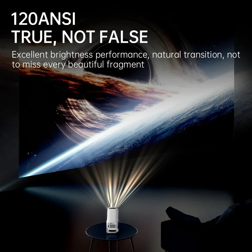 Carvallo Mini Beamer | Android 11 | 4K-kompatibel & 720P HD | Bärbar hemmabio Carvallo