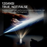 Carvallo Mini Beamer | Android 11 | 4K-kompatibel & 720P HD | Bärbar hemmabio Carvallo