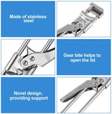 Carvallo Gripano | Justerbar rostfri stål-locköppnare | För svaga händer | Halkfri handtag & Lätt att använda Carvallo