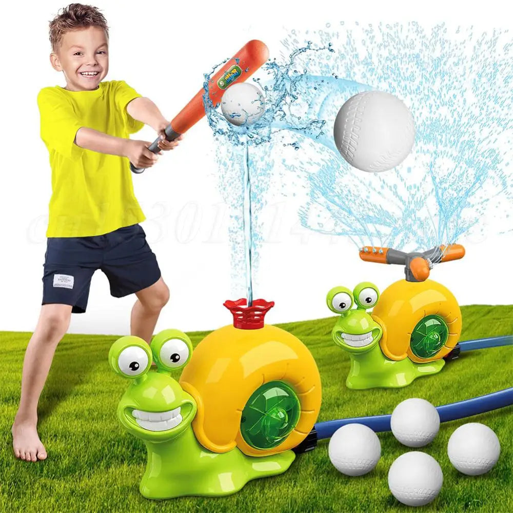 Carvallo Vattensprinkler-leksak | Rolig trädgårdssnigel | För barn från 3 år | Sommar-sprutkul i trädgården & pool Carvallo