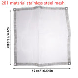 Carvallo Fällbar Utomhus Eldstad | Rostfritt Stål Eldställ med Nät | Bärbar & Värmeresistent | För Trädgård, Camping & Terrass Carvallo