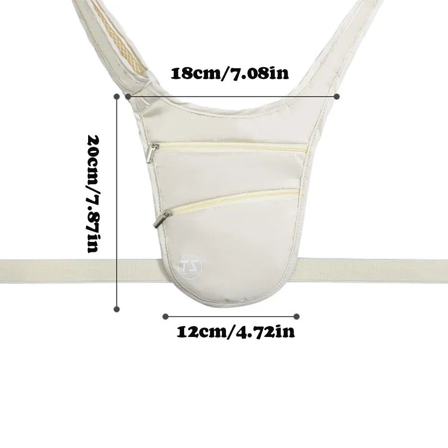 Carvallo SafeFit stöldsäker sport midjeväska | Vattentät & Lätt | Justerbart bälte Carvallo