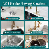 Carvallo SinkGuard Vattenabsorberande Diskmatta 60 x 10 cm | Diatomit-material | Stänkskydd & Förvaring för Kök & Bad Carvallo