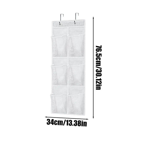 Carvallo MaxGrid Väggorganisatör med 6 fack | Hängande förvaringsväska | Non-woven & Fönster Carvallo