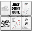 Disciplin & Motivation – Minimalistisk Citatposter på Canvas Hemnix