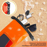 Carvallo Vattentät Dry Bag 2L | Med Touchscreen-Fönster | Utomhusväska för Kajak, Trekking & Vattensport Carvallo