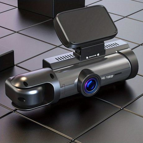 1080P WiFi Dubbelkamera Dash Cam – Främre & Inuti Bilkamera med IR Nattvision & Loopinspelning Carvallo