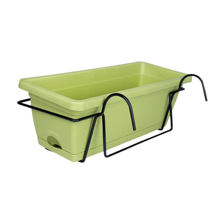 Carvallo planter box | For balcony railing | With drainage tray & suspension | Robust & weatherproof Carvallo