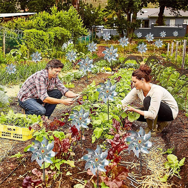 Carvallo Vindsnurra Glimaro | Silver Reflekterande | 8-vingad Design | Väderbeständig & Dekorativ Carvallo