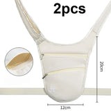 Carvallo SafeFit stöldsäker sport midjeväska | Vattentät & Lätt | Justerbart bälte Carvallo