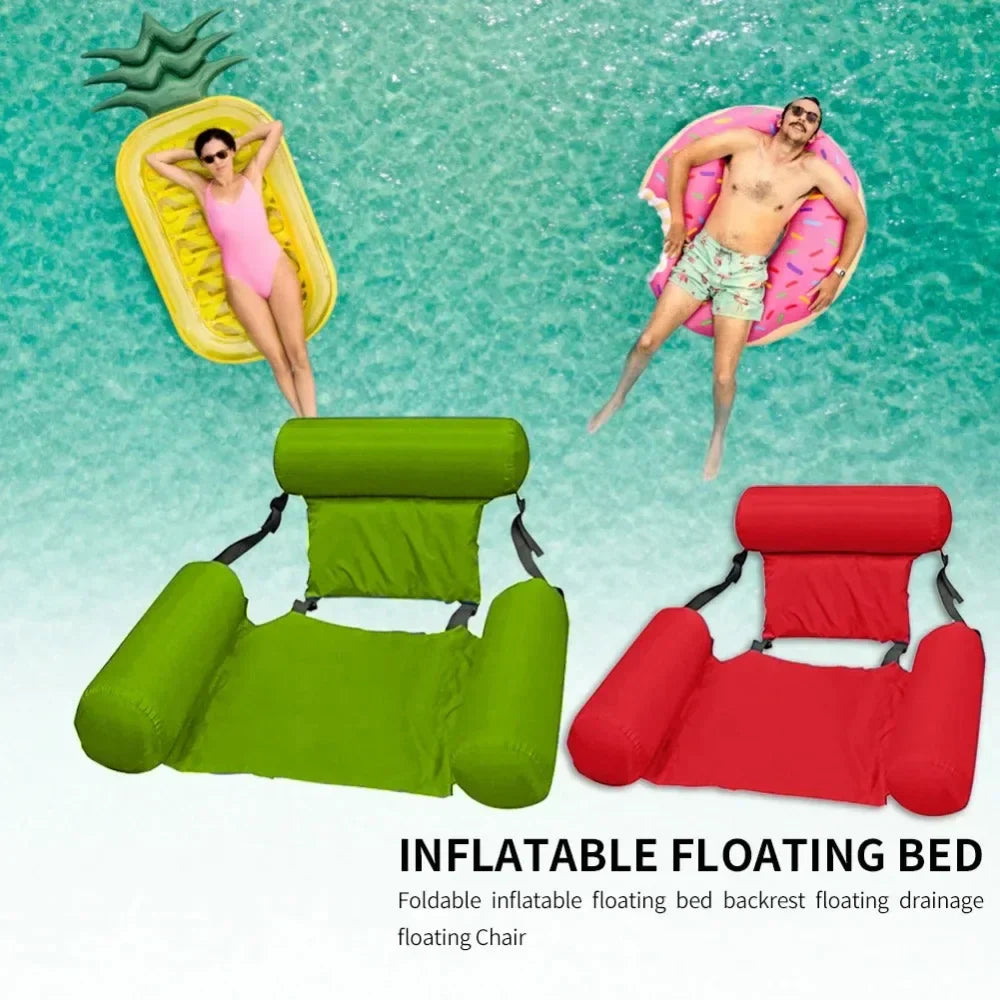 Carvallo Vattenshängstol | Justerbar & Bärbar | AquaLiva Pool-Lounge för Strand & Swimmingpool – 100×120 cm Carvallo