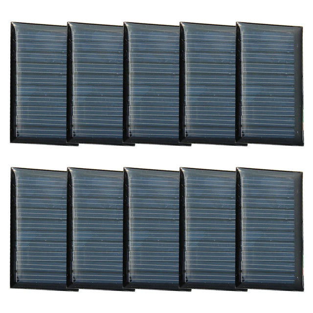 Carvallo Set Mikro-Solpanel Sunova MiniCell 5V 30mA | 5,3×3,0 cm | DIY Elektronik & Modellbygge | Fotovoltaiska celler för små projekt Carvallo