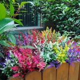 Carvallo 12-pack konstgjord lavendel | Konstväxter för bröllop, vaser, kronor & dekoration | För inomhus & utomhus Carvallo