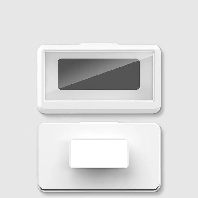 Carvallo Touch | Vattentät telefonhållare för badrummet | Väggmonterad smartphone-box med pekskärm | Självhäftande | För mobiler upp till 6,8" Carvallo