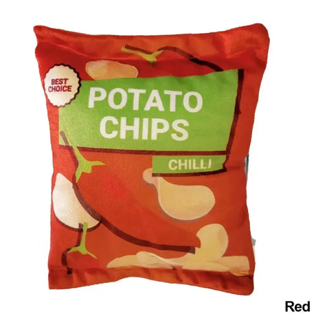 Carvallo | Roligt knastrande leksak för hundar | Potatischips-design | Plysch & Squeak-funktion | För små & medelstora hundar Carvallo