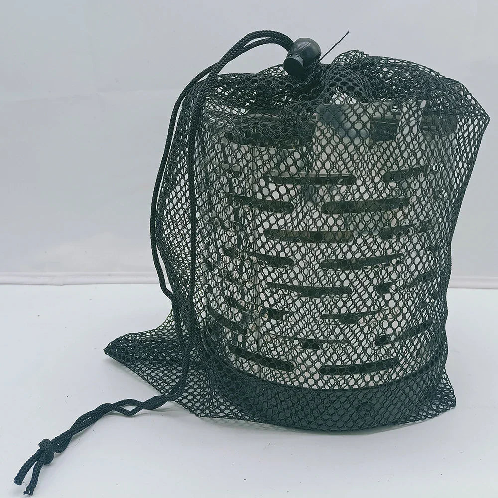 Carvallo Bärbar Mini-Gassvärmare för camping | Robust värmeskydd av rostfritt stål | Utomhussvärmarhuvud för gasolkök 14 × 12 cm Carvallo